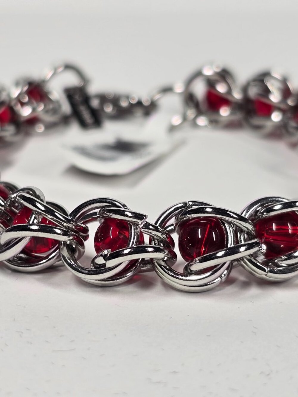 Invicta Elements Stainless Steel Bracelet - Silver, Red (80966)